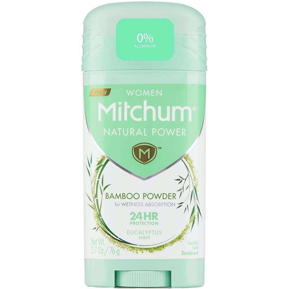 Mitchum WOMEN'S NATURAL POWER INVISIBLE SOLID DEODORANT EUCALYPTUS